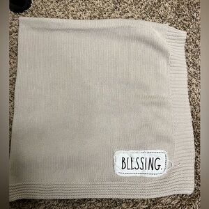 Rae Dunn baby blanket Blessing